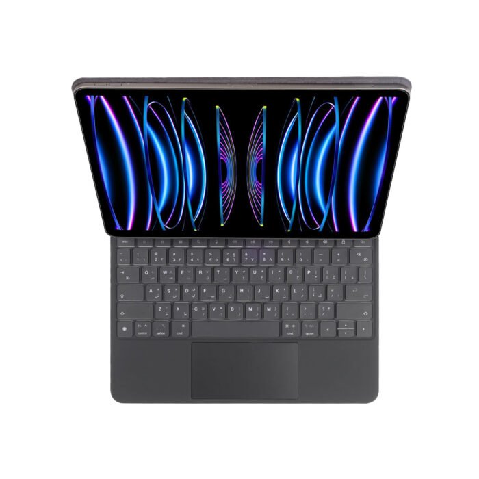 Levelo AeroBoard Saffanio Leather Wireless Keyboard For iPad Pro 12.9_ - Black (1)