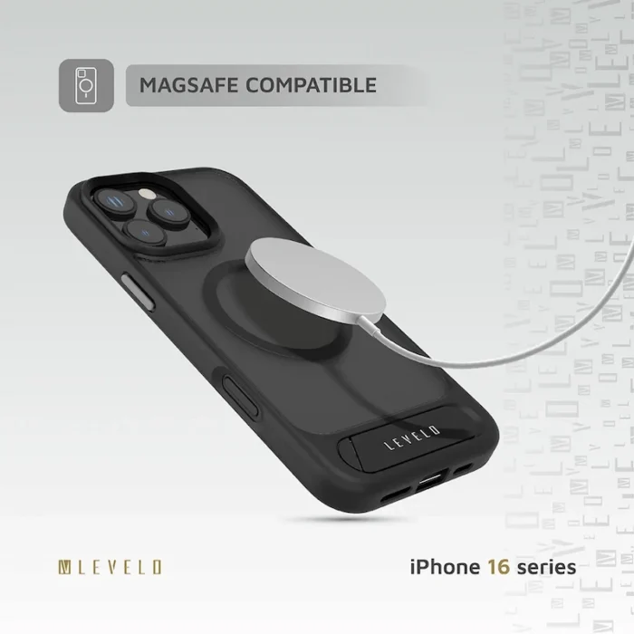 Levelo Matteo Case with Bottom Stand Grip for iPhone 16 ProMax-Pro (5) (1)