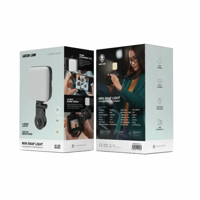 Green Lion Mini Snap Light - Black (1) (1)