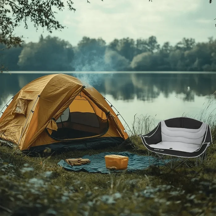 Green Lion Double Camping Chair - Beige (2) (2) (1)