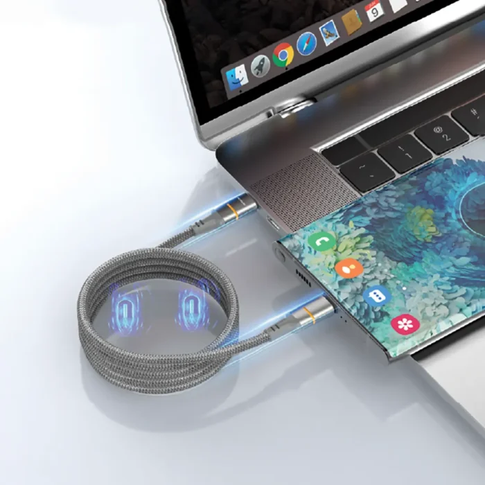Porodo USB-C To Lightning Magnetic LED Light Cable