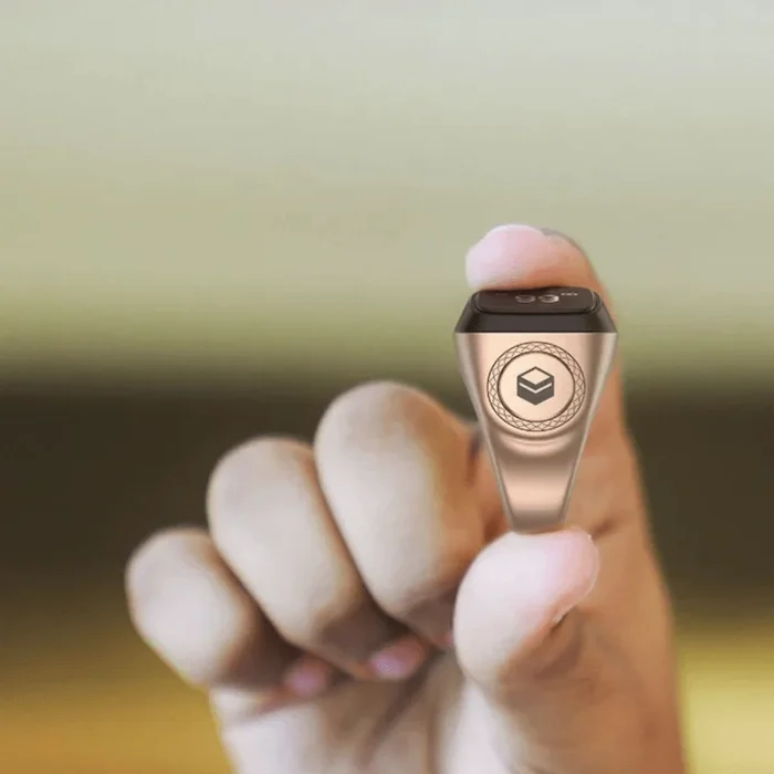 Iqibla - Smart Tasbih Zikr Aluminium Ring 20mm - Rose Gold (4) (1)