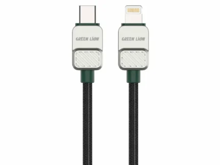 Green Lion USB-C to Lightning Electroplated Braided Cable