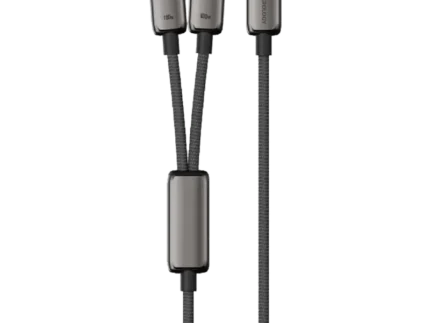 Powerology Zinco Series 2-In-1 Dual USB-C Cable