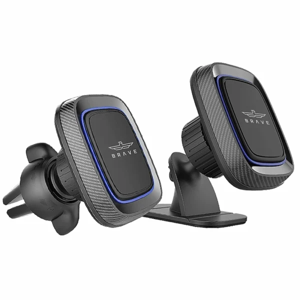 حامل هاتف سيارة BRAVE 2 في 1، حامل هاتف سيارة مغناطيسي
