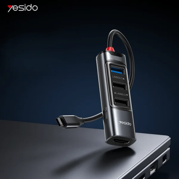 محول Yesido 5 في 1 USB C Hub HB22