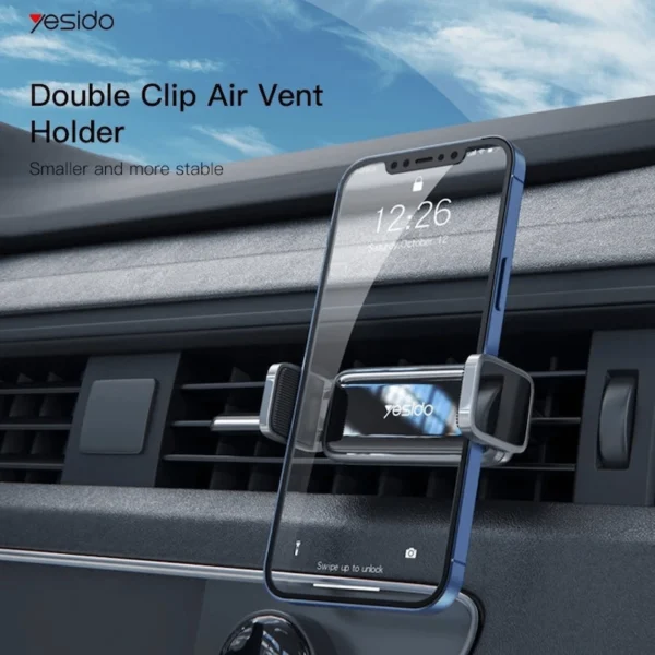 Yesido Double Clip Air Vent Phone Holder C124