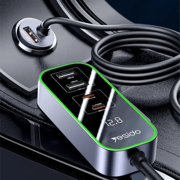 Yesido 5 Ports 97W Car Charger Y53