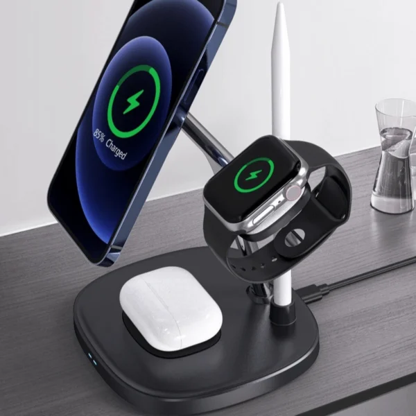 شاحن لاسلكي 15 وات 4 في 1 من يسيدو DS12