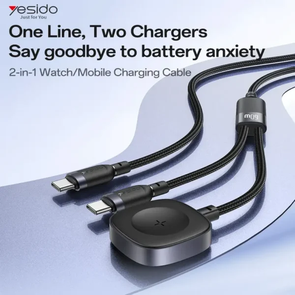 Yesido 2 In 1 Watch Charging Cable CA136C