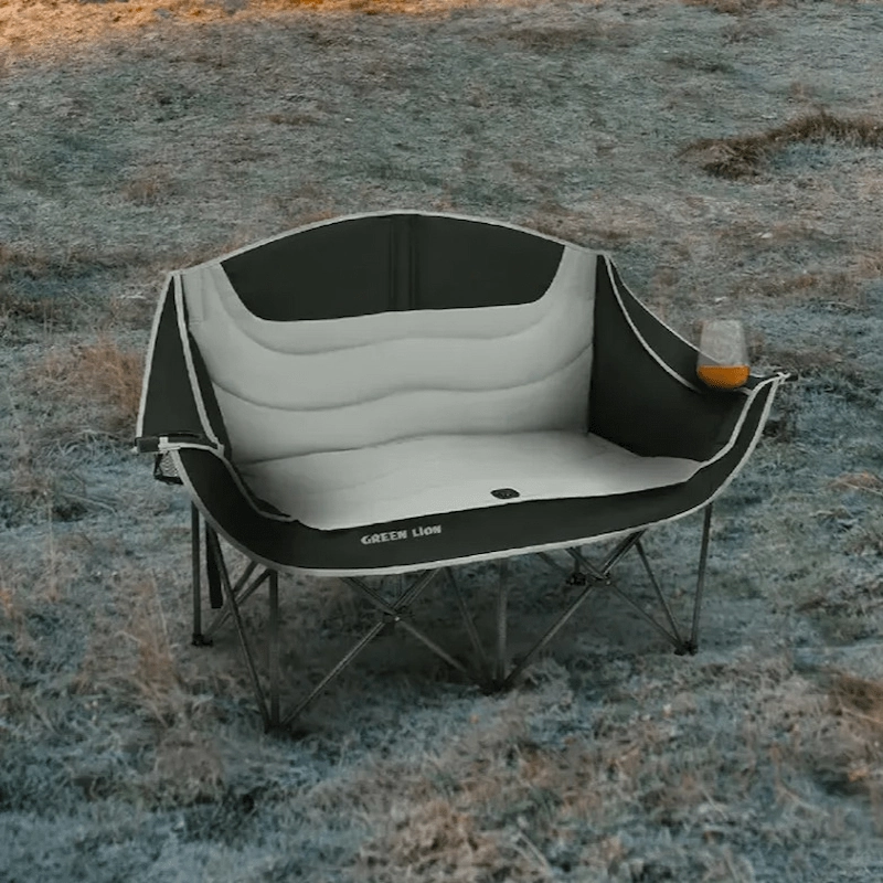 Green Lion Double Camping Chair - Beige (1) (1)