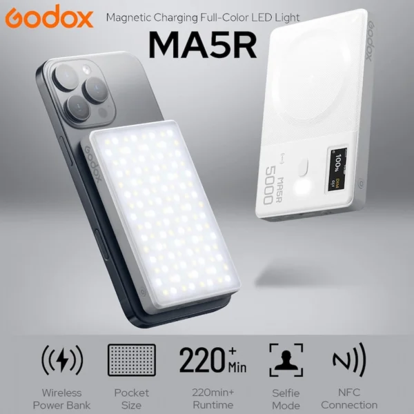 Godox MA5R Magnetic Charging Selfie Light