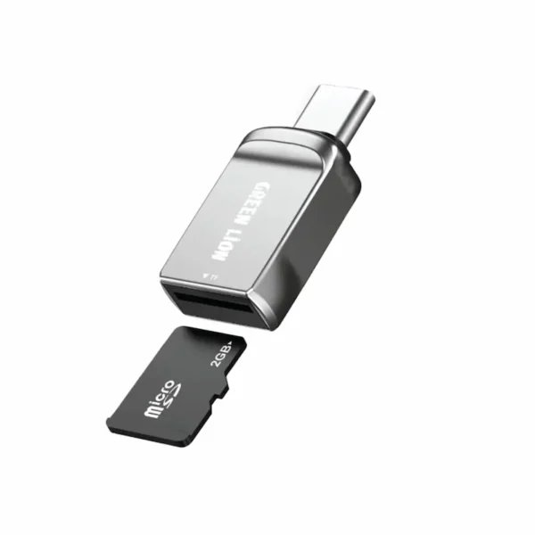 قارئ بطاقات SD Green Lion USB-C إلى Micro SD