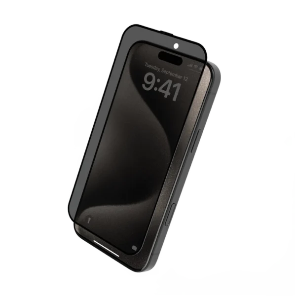 غراء راتنج Levelo 3D - واقي شاشة للخصوصية لهاتف iPhone 16 Series