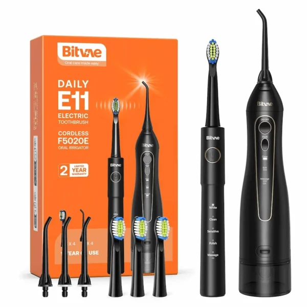 فرشاة أسنان كهربائية Bitvae Oral Care E11 + مرشة فموية