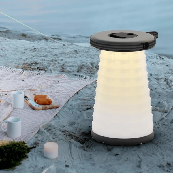 Porodo Camping Telescopic LED Stool