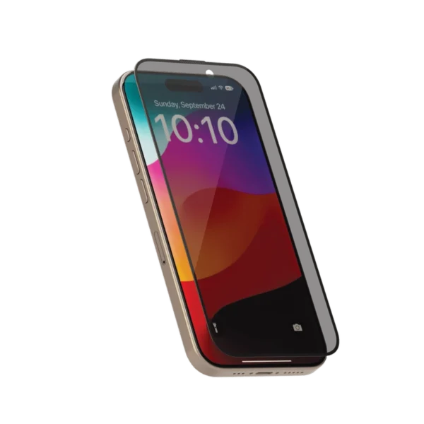 Levelo Privacy Screen Protector Twice-Tempered Glass for iPhone 15 Pro