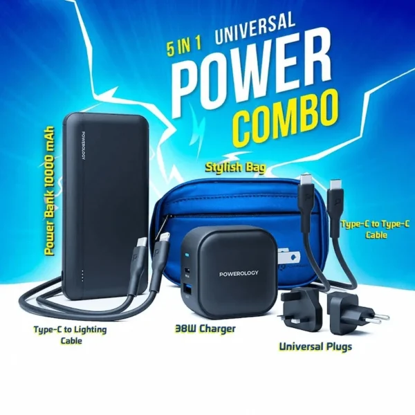 Powerology 5 in 1 Universal Power Combo