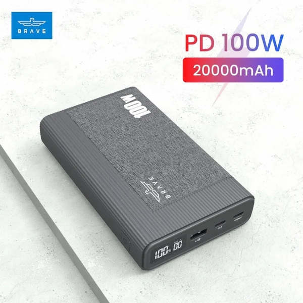 Brave 100W Ultra-Fast Powerbank 20000mAh Super Charge BP-15