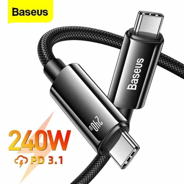 Baseus Tungsten Gold USB-C Fast Charging Cable 240W 1m